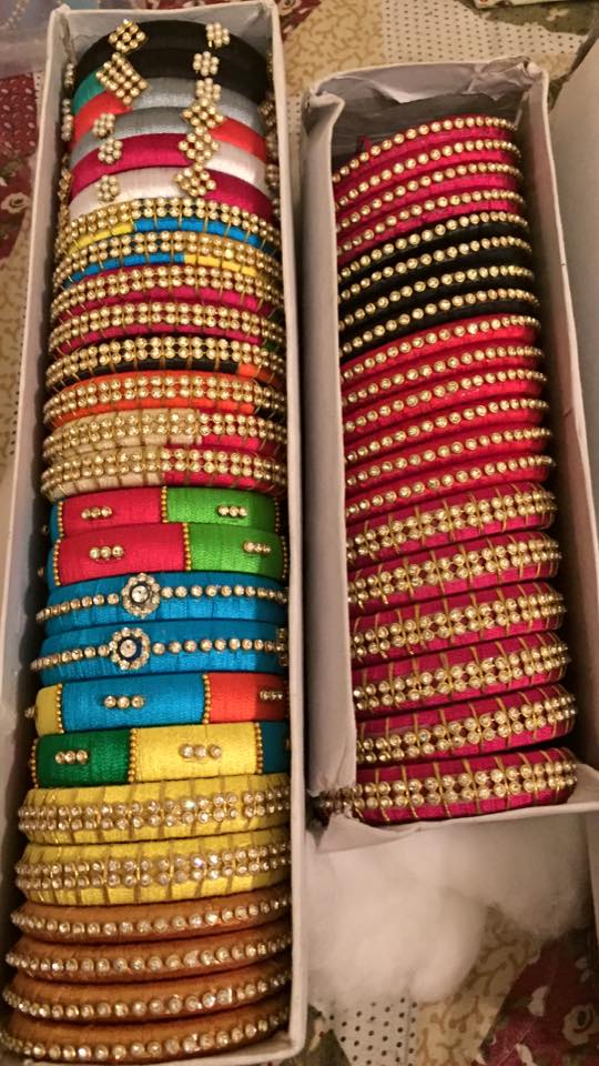 Silk thread bangles